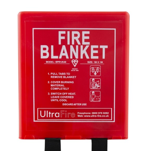 FIRE BLANKET 1.0M X 1.0M - BS EN 1869:1997 BSI KITEMARK